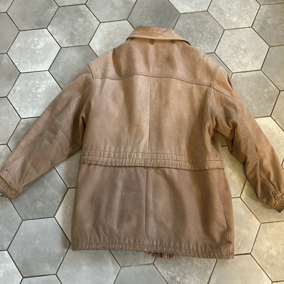 Vintage women's Boundary Waters Genuine Leather coat size M - Picture 4 of 5